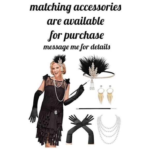 ✨ Flapper Great Gatsby Roaring 1920s Retro Tassel Fringe Sequin Dress NEW - Picture 12 of 16